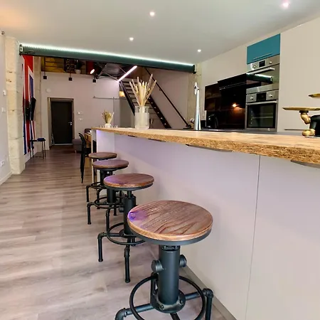 アパート Loft Gare Cite Gastronomique ディジョン